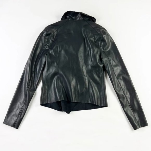 REVOLVE BlankNYC Faux Vegan Leather Asymmetrical Zip Jacket XS - Picture 2 of 2